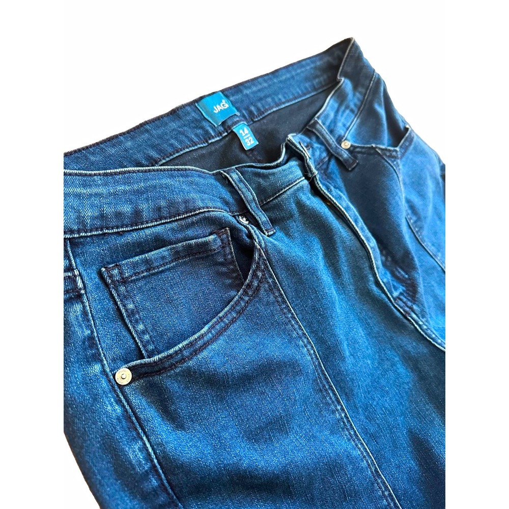 JAG Women's Viola Jeans Dark Wash Blue Stretch 5-Pocket Denim Size 14